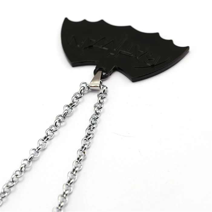 Темный рыцарь Бэтмен ожерелье кулон из нержавеющей стали звено цепи ожерелье s мальчик подарок фильм ювелирные изделия аксессуары