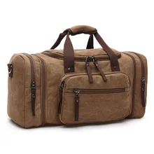 Hot Sale Large Capacity Vintage Canvas font b Travel b font Bags High Quality Men font