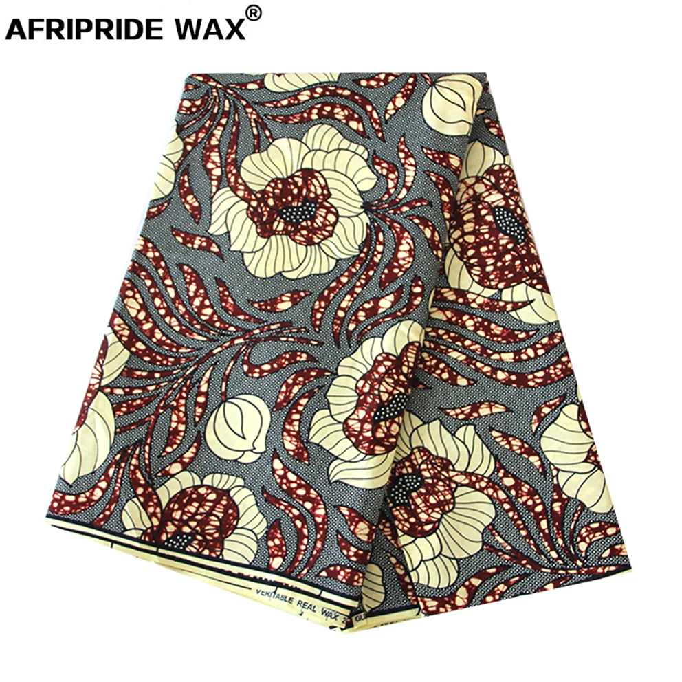 

2019 african ankara print fabric wholesale 100% good cotton real wax brocade fabric for clothing one pattern 4 colors A18F0391