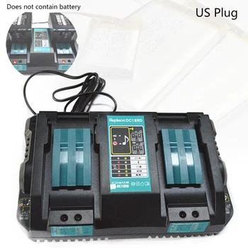 

Double Li-ion Battery Charger For Makita 14.4V 18V BL1830 Bl1430 DC18RC DC18RA