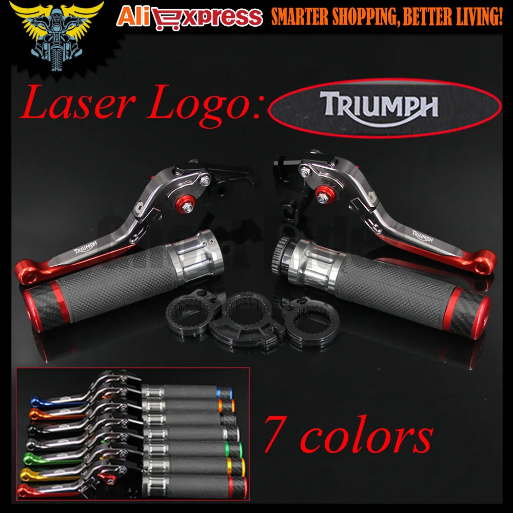 7 Colors Motorcycle CNC Brake Clutch Levers and Handlebar Hand Grips