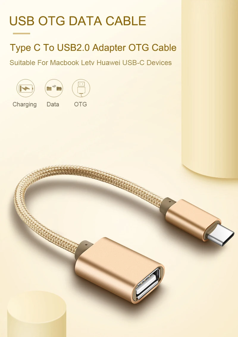 EGRINCY USB C type C к USB2.0 OTG Кабель-адаптер для huawei Xiaomi 4C 5 6 Nexus 5X6 P Letv Macbook type-C OTG кабель для зарядки и передачи данных