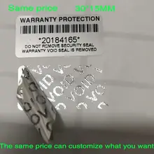 100pcs Warranty Protection Sticker (30mm x15mm )Security Seal Tamper Proof Warranty Void Label Stickers