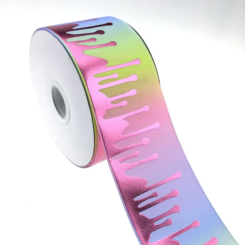 3 &quot75 мм розовая фольга краска голограмма с теплопередачей grosgrain лента