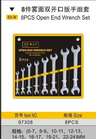 BESTIR тайваньский CRV 6-7,8-9,10-11,12-13,14-15,16-17,18-24 мм набор ключей гаечных ручных инструментов № 19,22