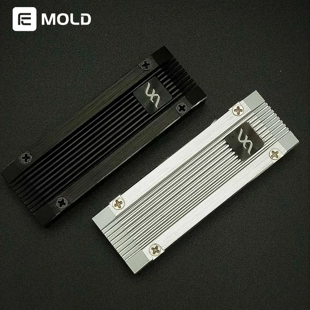 

FUXK M.2 hard disk radiator M.2 Heat sink M.2 Conductive pad all aluminum alloy Solid hard disk NVME SSD heatsink watercooling