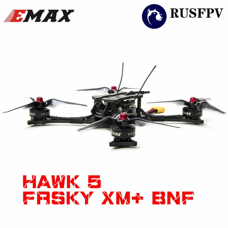 Emax HAWK 5 F4 OSD BLHeli_S 30A FrSky XM+ RX Foxeer Arrow Micro V2 600TVL BNF FPV Racing Drone Quadcopter Emax HAWK 5 F4 OSD BLHeli_S 30A FrSky XM+ RX Foxeer Arrow Micro V2 600TVL BNF FPV Racing Drone Quadcopter
