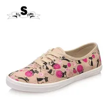 Женские эспадрильи; низкая парусиновая обувь с вырезами; Повседневная обувь сезон зеленый, красный, цветочный принт; Студенческая обувь с маленьким свежим шпоном для женщин
