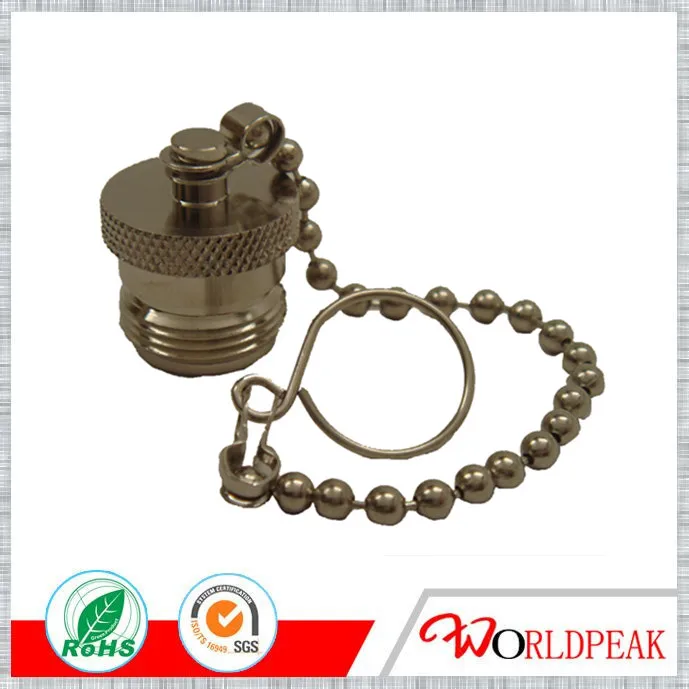 

Free shipping 5pcs N female Dust Cap with Chain