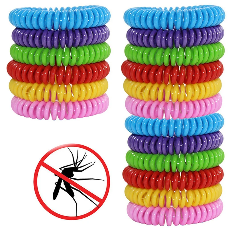 

18pcs Anti Mosquito Repellent Bracelets Multicolor Pest Control Bracelets Insect Protection Camping Outdoor Adults Kids