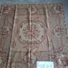 10 K 5'x5' квадратное вязанное крючком шерстяное изделие ковры с цветочным дизайном