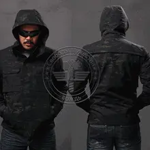 Военно-тактические куртка водонепроницаемая для мужчин Аутентичные открытый джунгли начальников Ghost Hunter зимняя куртка