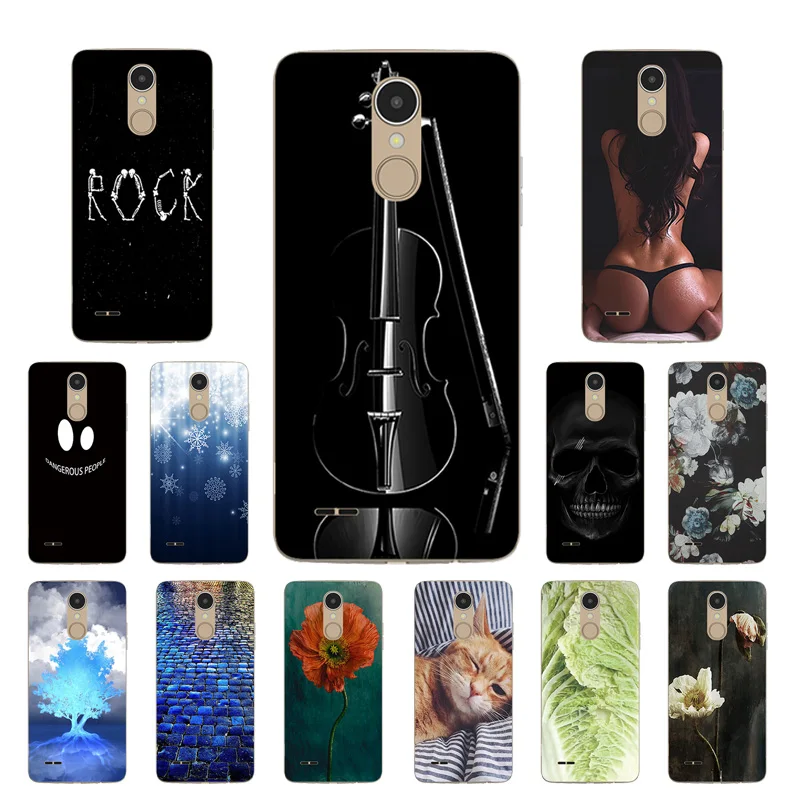 Для Coque LG K8 2017 пара чехол для телефона 5 0 дюймов принт пианино Мягкий ТПУ задняя