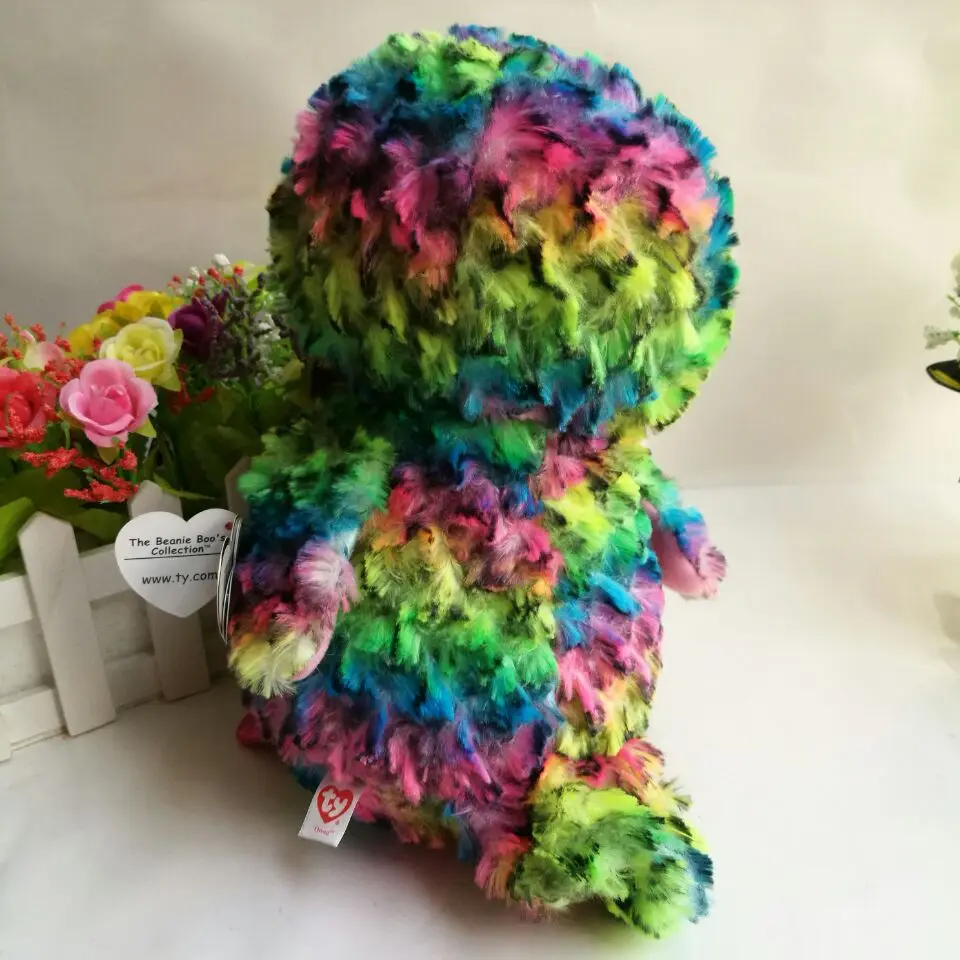 peluche ty hibou multicolore