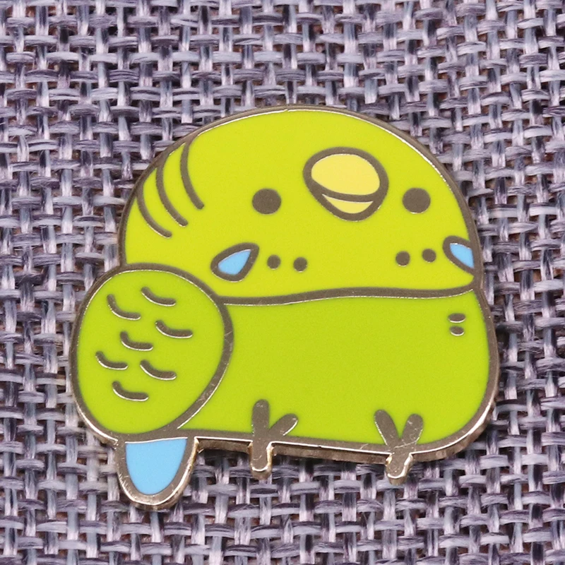 

Bird Pin Wildlife Brooch British Nature Badge Enamel pin