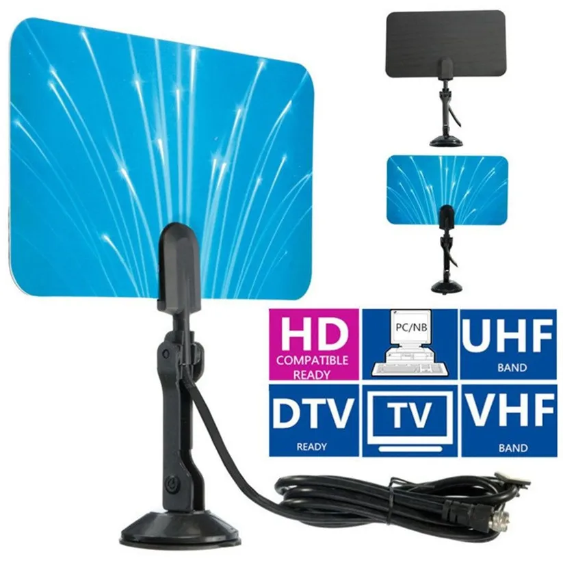 CARPRIE ТВ антенна цифровая домашняя HD D коробка готовая VHF UHF плоский дизайн td1208