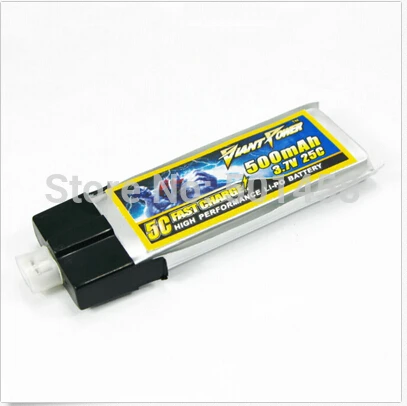 3.7V/1S 500mAh 25C LiPo battery for E-Flite Blade MCPX WL V922 HCP FBL100 toys