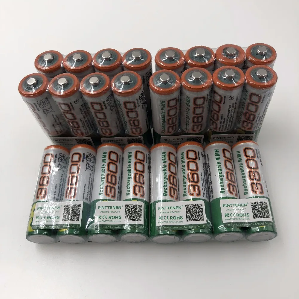 

100% New 1.2V AA3600 Rechargeable Battery 3600mah AA NiMH 1.2V Ni-MH 2A Pre-charged Bateria Rechargeable Batteries