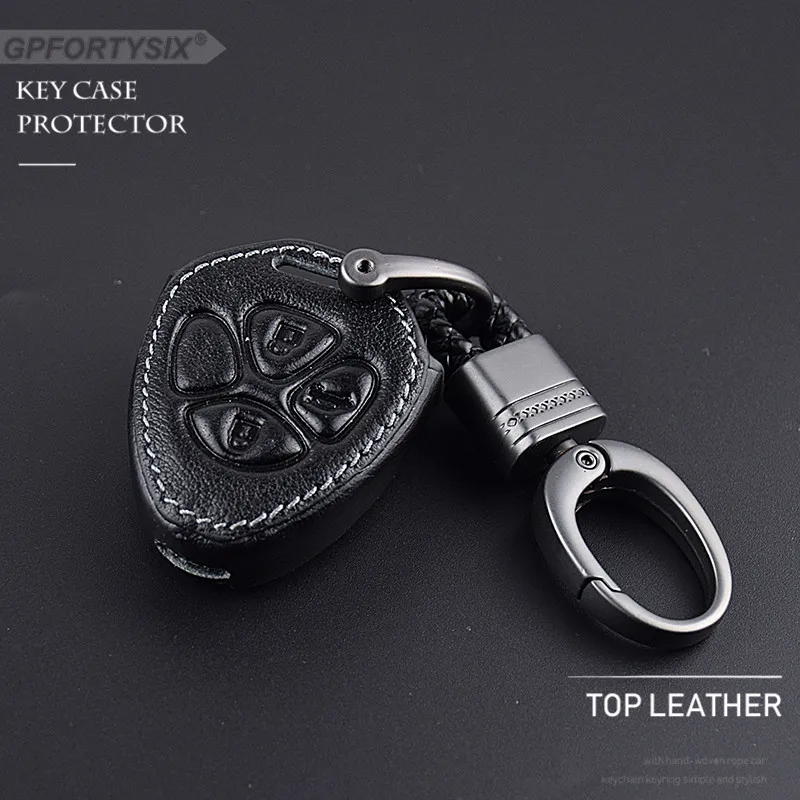 GPFORTYSIX Car Genuine Leather Remote Control Car Keychain Key Case
