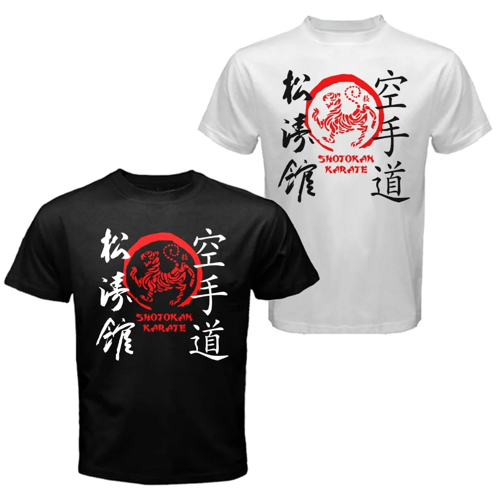 Японская футболка Kanji Shotokan Karate Dojo Mix боевые искусства MMA мужская повседневная
