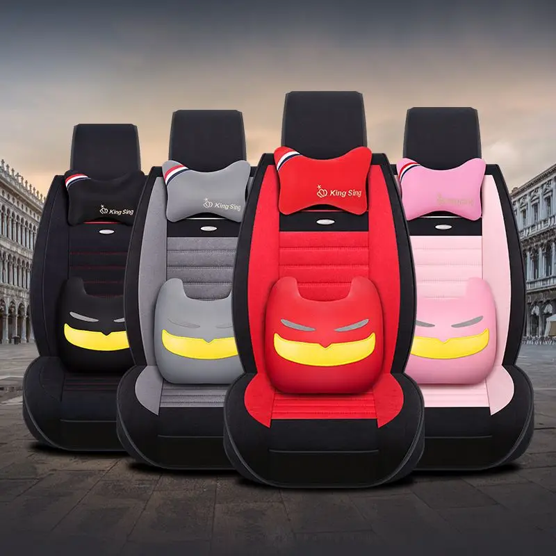 

New arrival 4 seasons Cartoon super cute car seat cushion Cute winter seat cushion seat car interior products