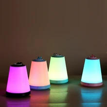 Портативный фонарь, цветной Ночной светильник, перезаряжаемая лампа с сенсорным сенсором, управление, для отдыха на природе, с зарядным устройством USB