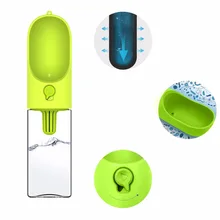 Nicrew 400 мл Pet портативный фильтр бутылки для путешествий питьевые чашки для собак и кошек Экологичные пластиковые кормушки для воды бутылки