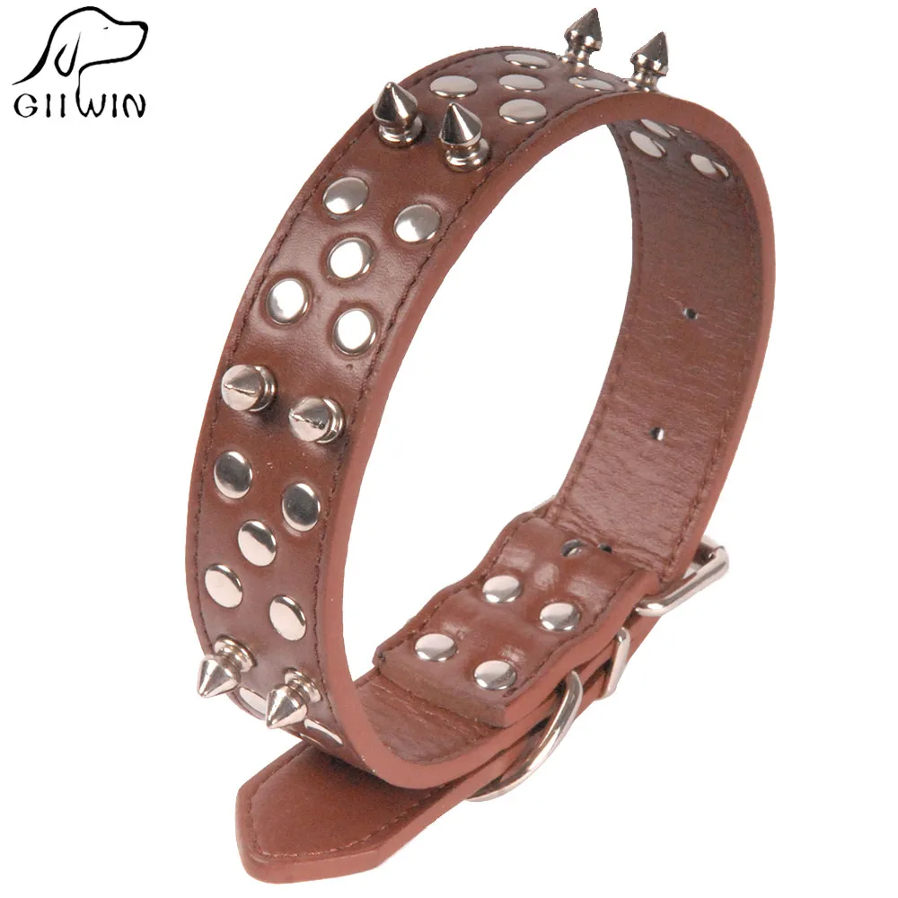 Spiked Leather Dog Collars For Sale