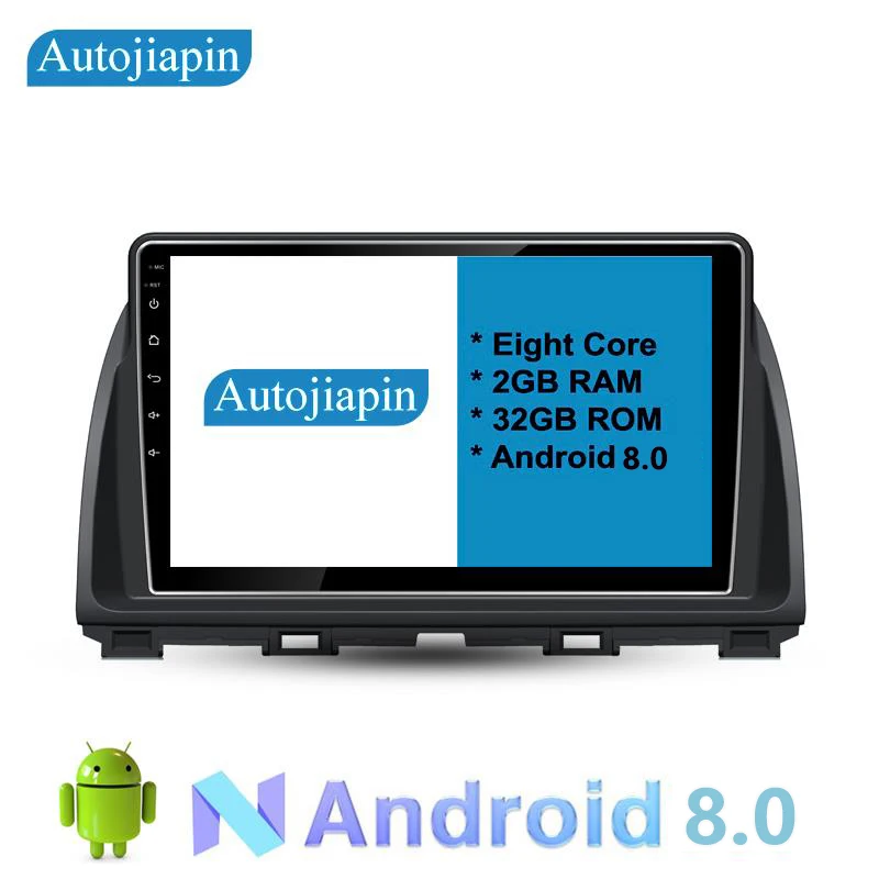 

AUTOJIAPIN 10.1" Eight Core Android 8.0 2G RAM 1024*600 Car GPS navigation For MAZDA CX5 With Stereo Radio Audio