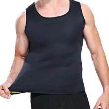 Мужские жилеты для бега из неопрена, жилет для похудения, Быстросохнущий шейкер для тела, пояс для спортзала, топ для мужчин, рубашка для фитнеса