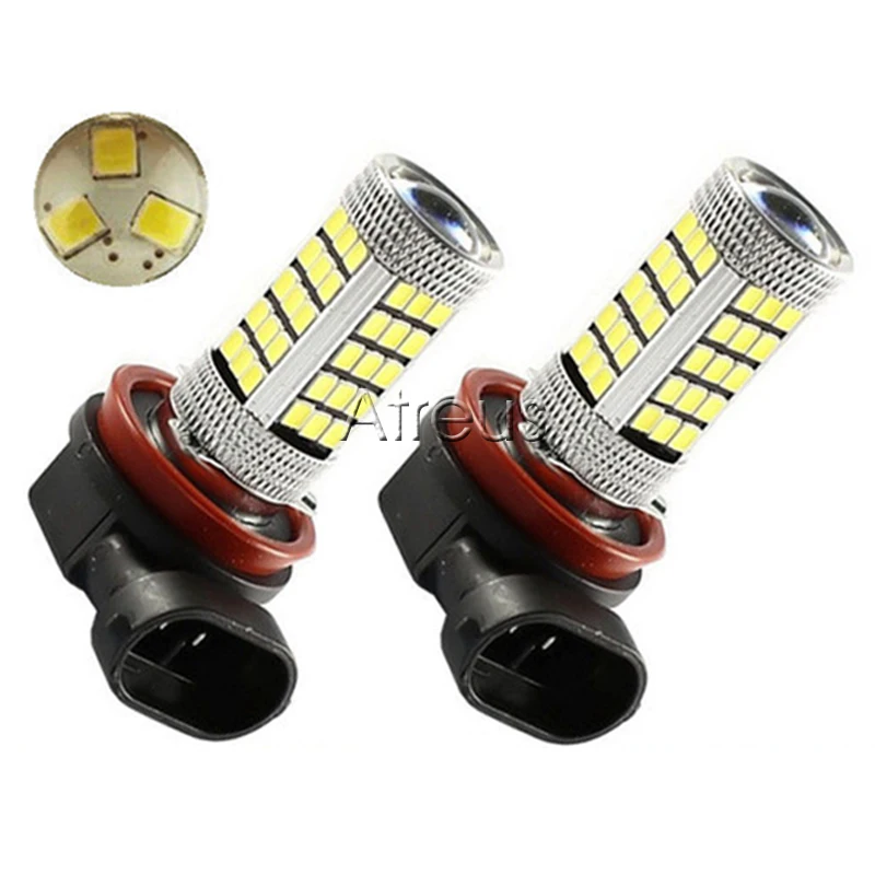Atreus 2X высокое качество Автомобильный светодиодный H11 H8 63 SMD2835 фары