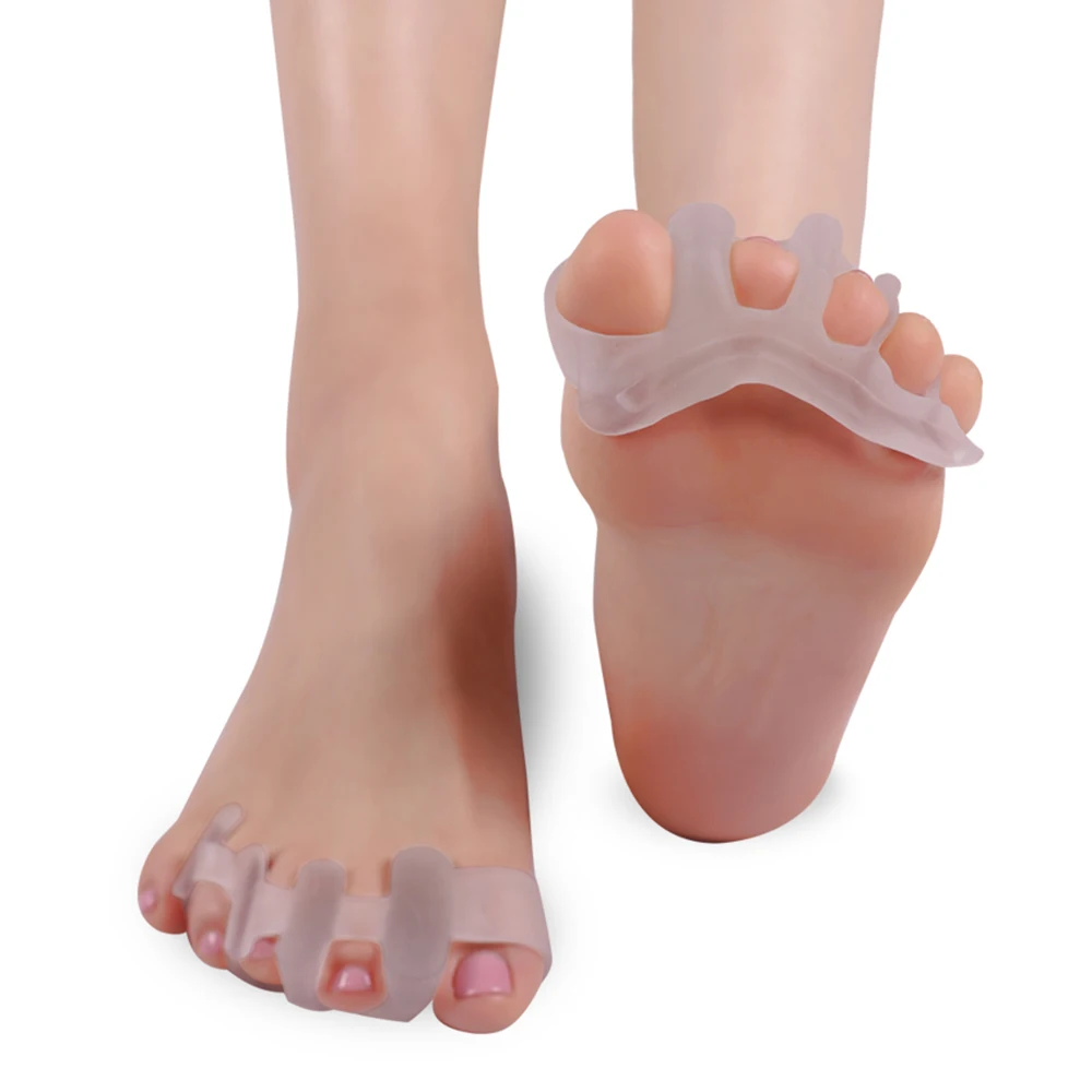 

1 Pair Silicone Bunion Corrector Hallux Valgus Toe Separators Straightener Hammer Toe Support Spacers for Men and Women