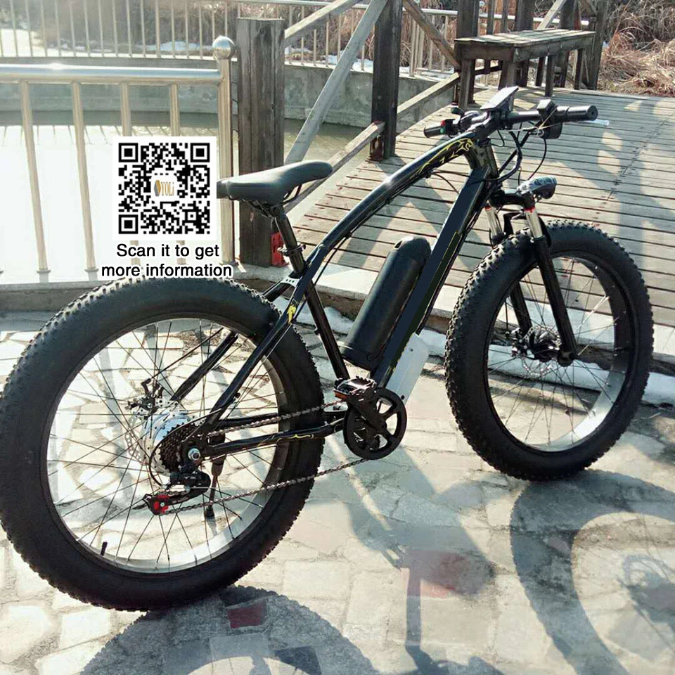 Discount Electric mountain bike Electric Bicycle 36V 10.4AH 26*4.0 fat tire electronic bike  free slow shipping 6