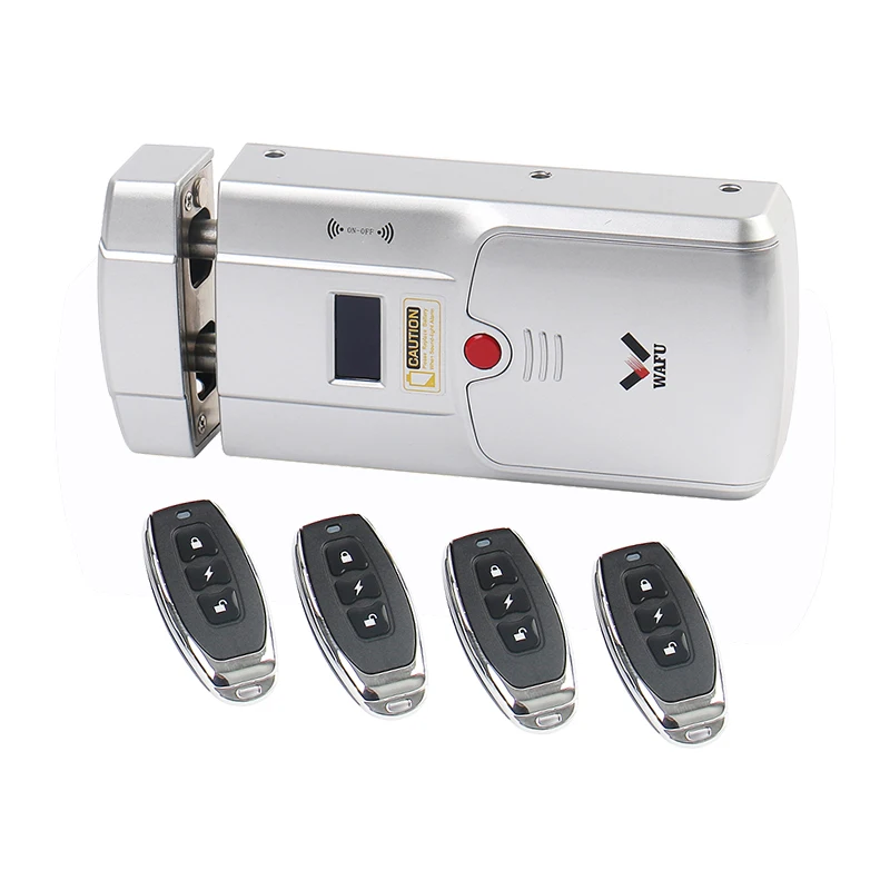 

Keyless Electronic Door Lock Invisible Intelligent Lock With Remote Control Keys & Touch Unlocking For Home Door Security