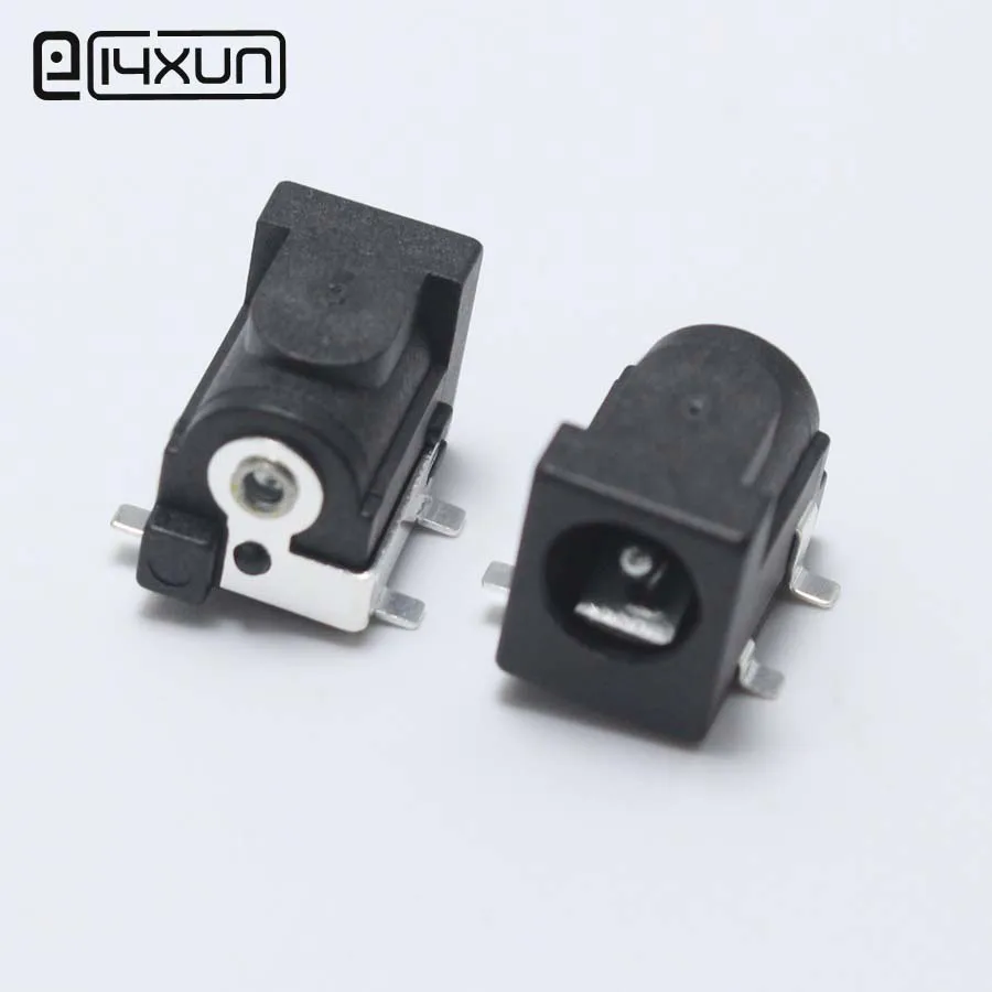 5pcs 6.4*2.0mm Dc Power Jack Switch Connector 6.4mm*2.0mm 0.5a 30v 4pin Smd Audio Panel Mounting