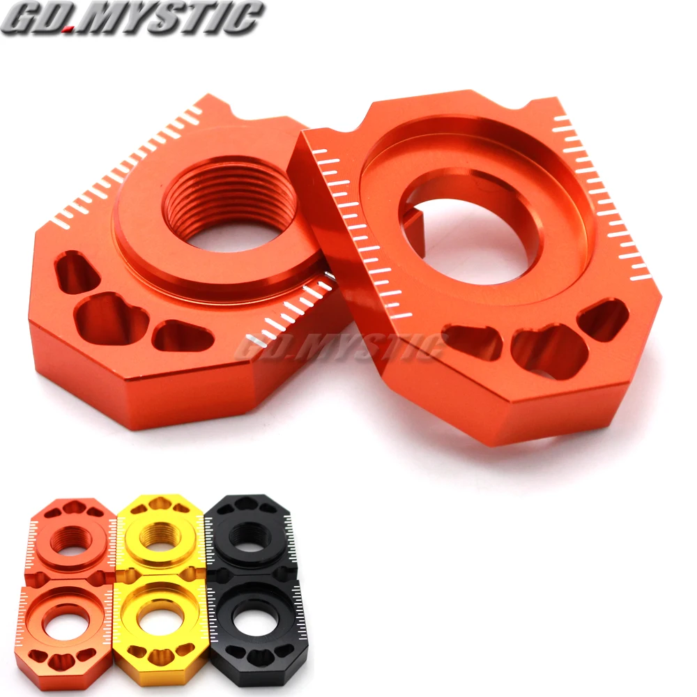 

CNC Rear Chain Adjuster Axle Block For KTM SX SX-F XC XC-F EXC EXC-F XC-W XCF-W 85 125 150 300 350 450 530 SX85 EXC250 EXC300