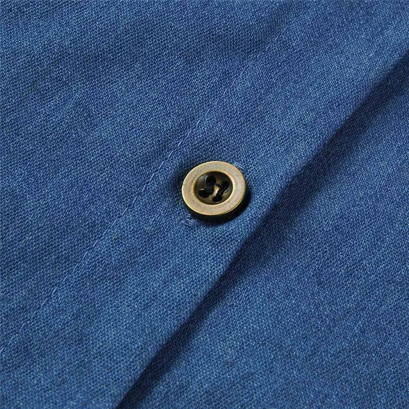 Fashion casual dress 2018 women autumn Button Down Denim Dress Ladies Belted Jeans Long Tops Shirt Dress vestido O26#N (4)