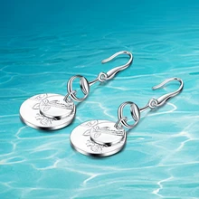 Recién llegado! mujeres 925 pendientes genuinos de plata ; 925 mujeres joyería de plata esterlina ; diseño sólido ; venta al por mayor aceptable ;