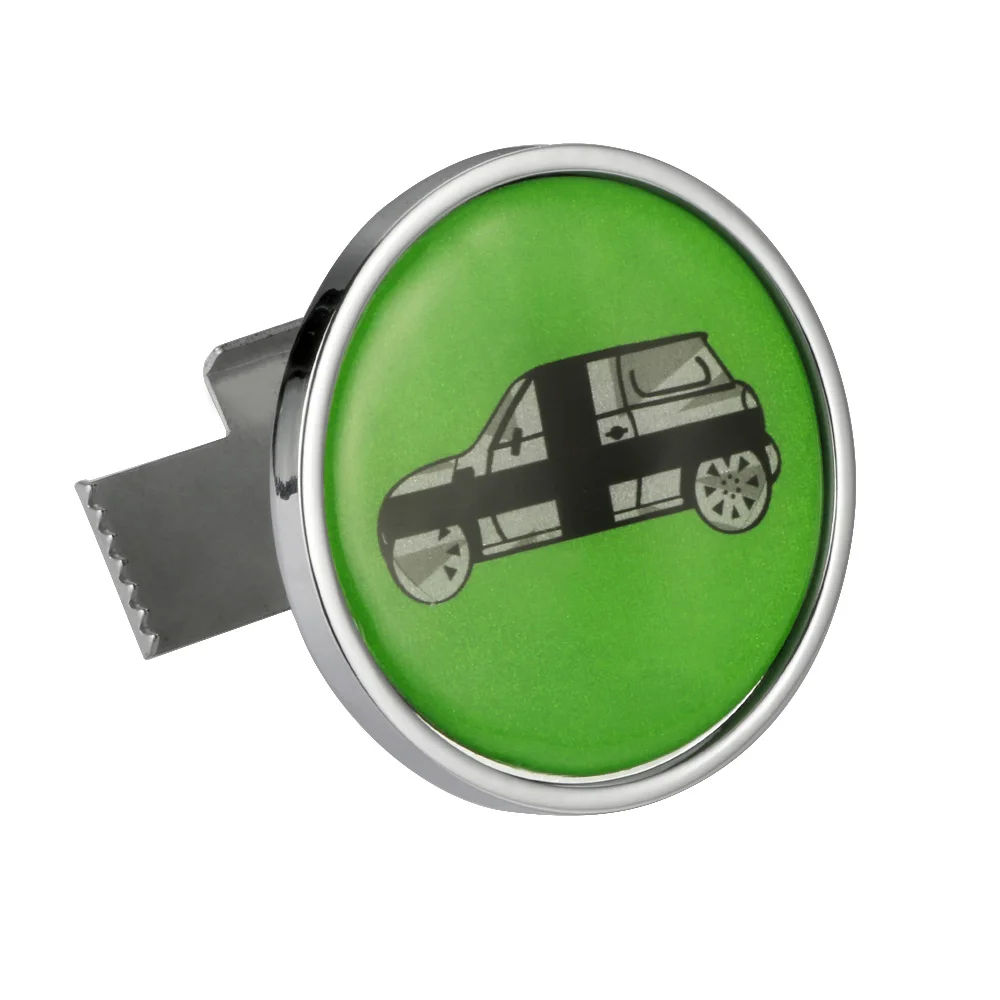 Металлический 3D передний бампер бейдж с эмблемой Grill стикер автомобильный Стайлинг для MINI Cooper JCW S One Countryman R60 R61 F56 F60 аксессуары - Название цвета: green car