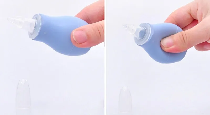 Силиконовый для новорожденных нос аспиратор малышей нос чистого Младенческая сопли вакуумной присоски мягкие очиститель с наконечником