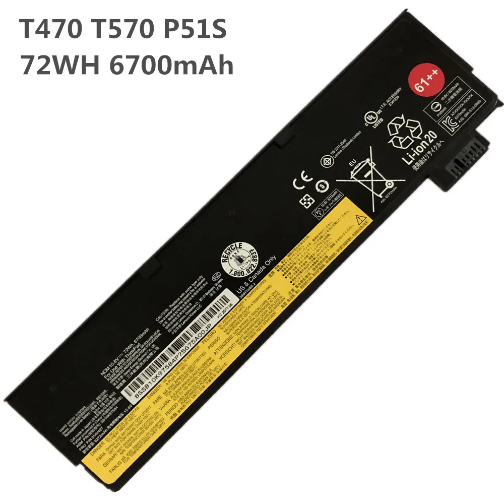 10.8V 72Wh 6700mAh Original Laptop Battery for Lenovo