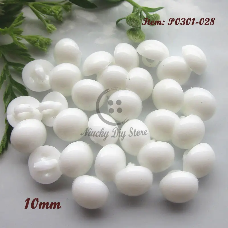 10 Pcs 0.43 Inches Small BlackWhite Plum Flower Plastic Shank Buttons for Shirts Sweaters Cardigans