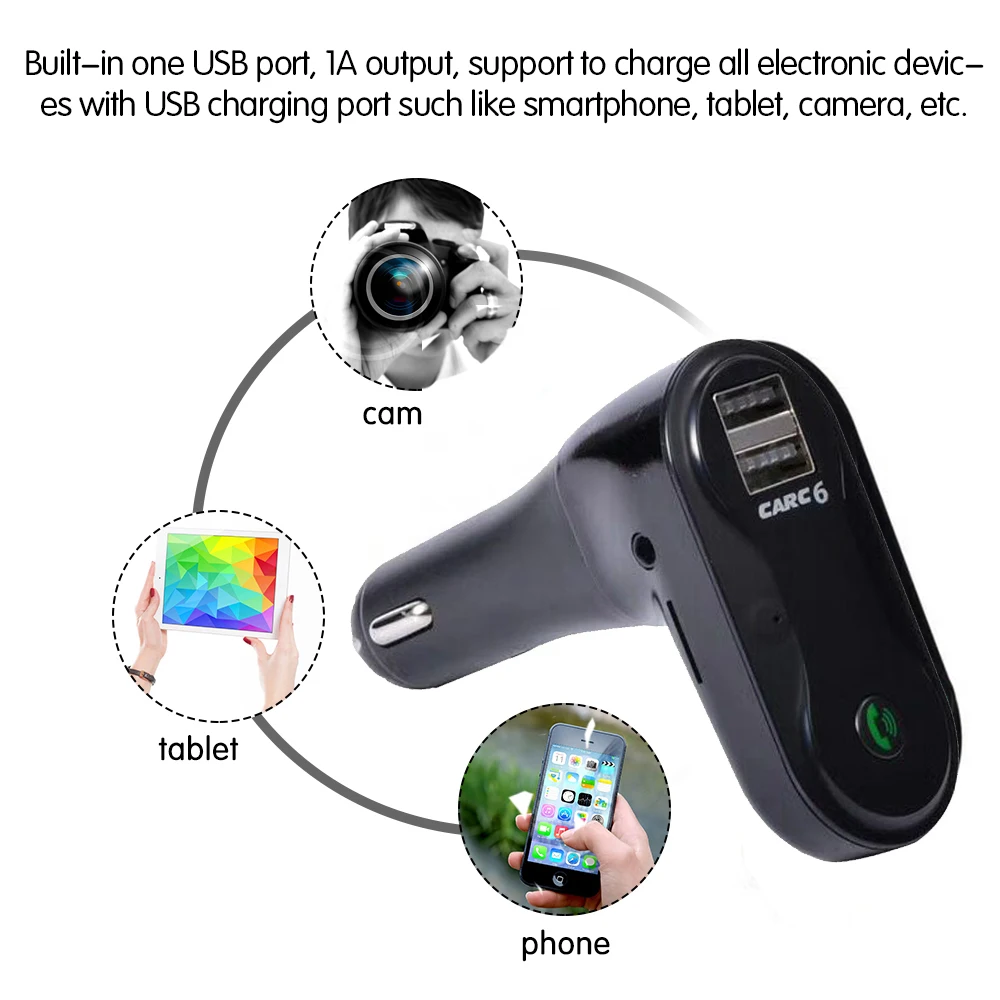 E0142 C6 Bluetooth Car MP3 Player-3