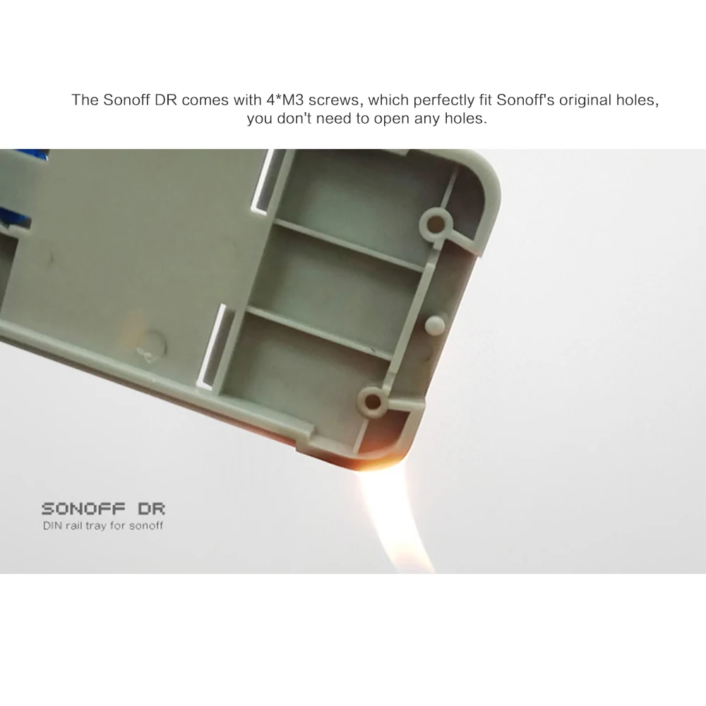 SONOFF DR DIN Rail лоток Регулируемый монтируемый Чехол держатель решение для Basic R2 R3 RFR2