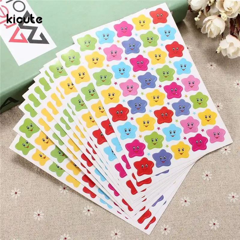 10X Star Stickers Teacher Label Reward for Kids Student Gift Stationery ME