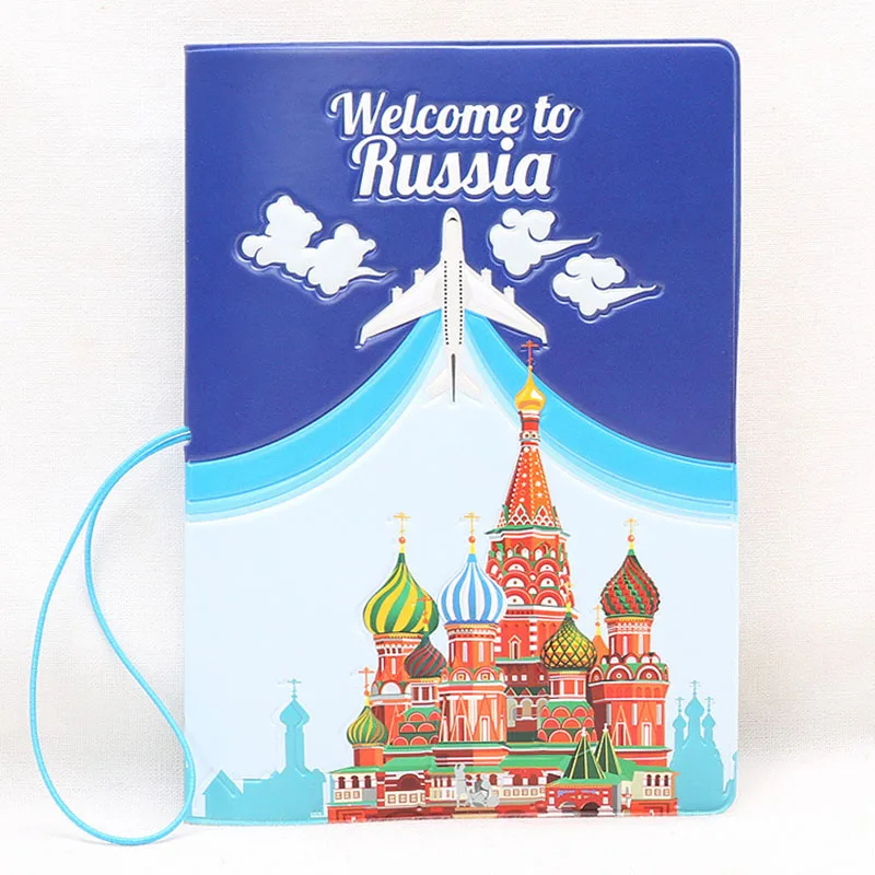 Купить DIKEDAKU Russian Style Creative 3D Pvc Passport Holder Personalized Protective Cover for Travel Documents  Багаж и сумки | Держатели для карт и пропусков (32999054215)