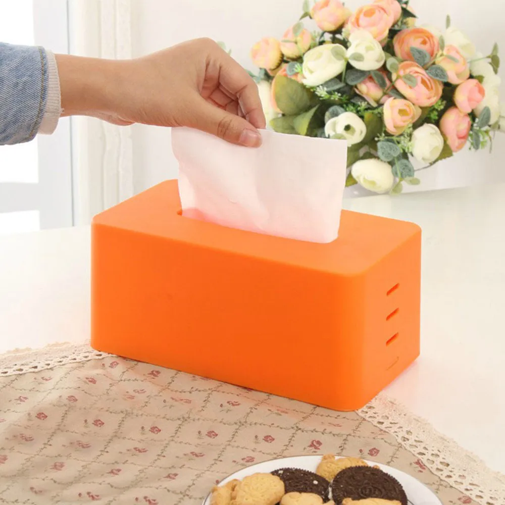 Plastic Tissue Box Cover Creative Facial Expression Paper Boxes Toilet