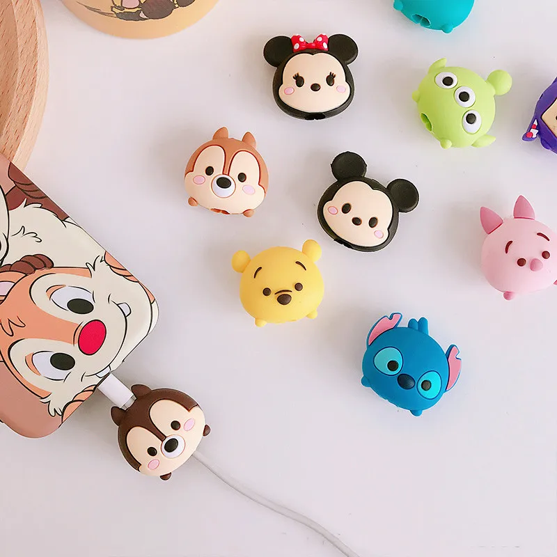 

2019 New Cartoon Cute USB Cable Protector Cable Organizer Data Line Management Charging Protection For iPhone Samsung