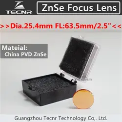 Китай PVD ZnSe CO2 лазерный фокус объектива 25,4 мм диаметр 63,5 мм FL для лазерный гравер
