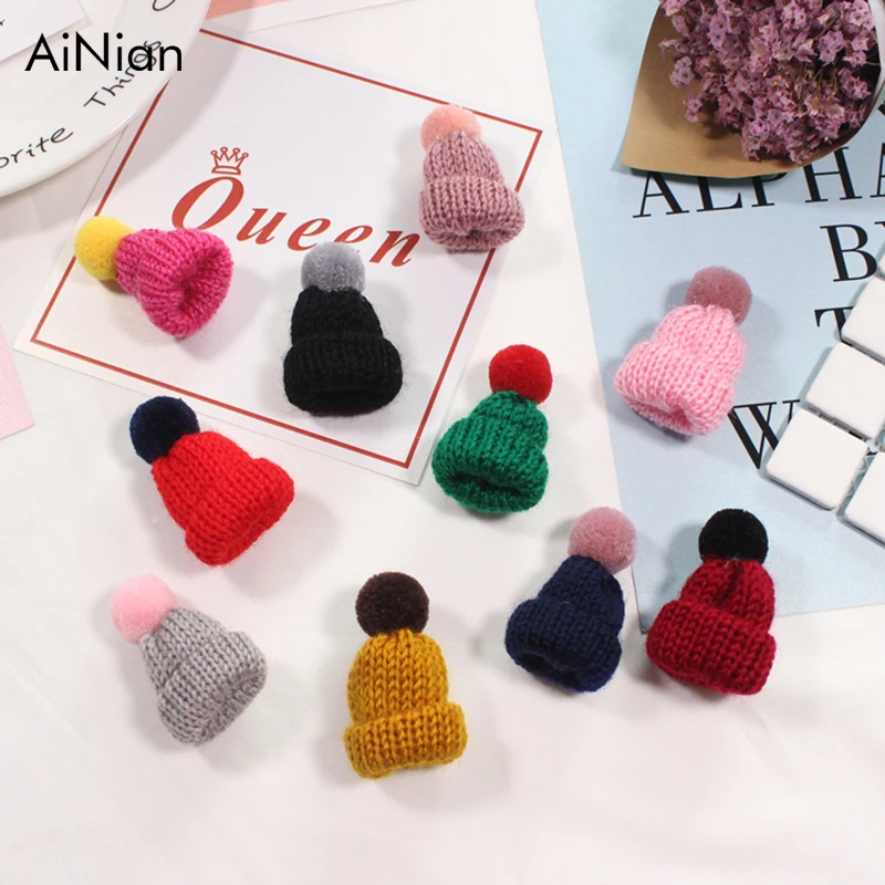 

AiNian Hairy Woolen Hat Wool Cap Pins for Sweater Brooch Button Pins Denim Badge for Bag Hat Jewelry Gift for Girls Kids